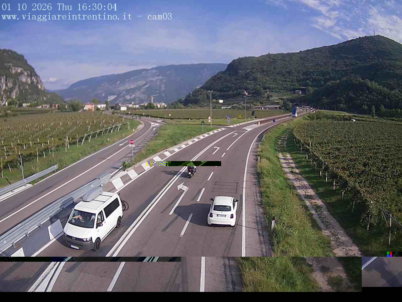 Webcam Mori Ovest — verso Rovereto
