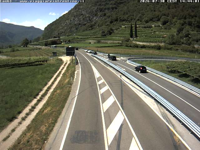 Webcam Mori Ovest — verso il Garda